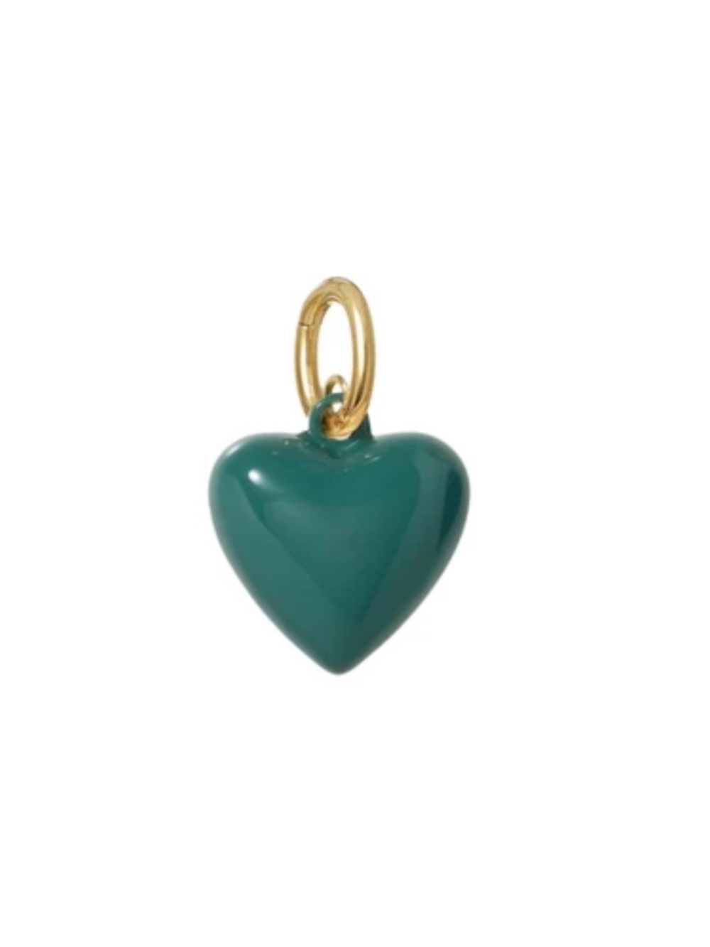 NWOT Roxanne Assoulin The Mini Puffy Heart Charm In Forest